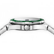 Tag Heuer Aquaracer Calibre 5 Green Dial Silver Steel Strap Watch for Men - WAY201S.BA0927
