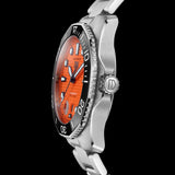 Tag Heuer Aquaracer Professional 300 Diver Automatic Orange Dial Silver Steel Strap Watch for Men - WBP201F.BA0632