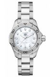 Tag Heuer Aquaracer Professional 200 Quartz Diamond Mother of Pearl Dial Silver Steel Strap Watch for Women - WBP1416.BA0622