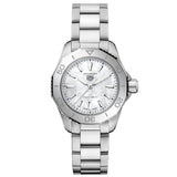 Tag Heuer Aquaracer Professional 200 Quartz White Dial Silver Steel Strap Watch for Women - WBP1411.BA0622