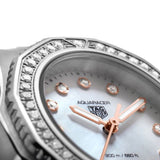 Tag Heuer Aquaracer Professional 200 Quartz Diamonds Mother of Pearl Dial Silver Steel Strap Watch for Women - WBP1451.BA0622