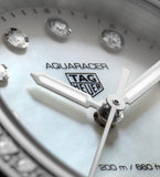 Tag Heuer Aquaracer Professional 200 Quartz Diamond Mother of Pearl Dial Silver Steel Strap Watch for Women - WBP1417.BA0622