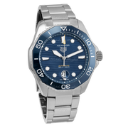 Tag Heuer Aquaracer Professional 300 Automatic Blue Dial Silver Steel Strap Watch for Men - WBP201B.BA0632