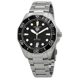 Tag Heuer Aquaracer Professional 300 Automatic Black Dial Silver Steel Strap Watch for Men - WBP201A.BA0632