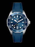 Tag Heuer Aquaracer Professional 300 Automatic Blue Dial Blue Rubber Strap Watch for Men - WBP201B.FT6198