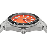 Tag Heuer Aquaracer Professional 300 Diver Automatic Orange Dial Silver Steel Strap Watch for Men - WBP201F.BA0632
