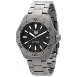 Tag Heuer Aquaracer Professional 200 Solargraph Quartz Black Dial Silver Steel Strap Watch for Men - WBP1180.BF0000