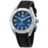 Tag Heuer Aquaracer Caliber 5 Blue Dial Black Rubber Strap Watch for Men - WAY2112.FT8021