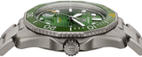 Tag Heuer Aquaracer Professional 300 Automatic Green Dial Silver Steel Strap Watch for Men - WBP208B.BF0631