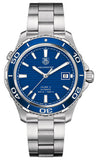 Tag Heuer Aquaracer Calibre 5 Automatic Blue Dial Silver Steel Strap Watch for Men - WAK2111.BA0830