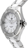 Tag Heuer Aquaracer Diamonds White Dial Two Tone Steel Strap Watch for Women - WAY131F.BA0914