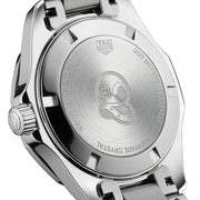 Tag Heuer Aquaracer Quartz Diamonds Black Dial Silver Steel Strap Watch for Women - WAY131P.BA0748