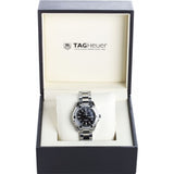 Jam Tangan Tag Heuer Aquaracer Quartz Diamonds Black Dial Silver Steel Strap untuk Wanita - WAY131P.BA0748