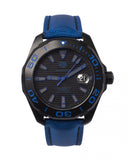 Jam Tangan Tag Heuer Aquaracer Calibre 5 Automatic Titanium Blue Dial Blue Nylon Strap untuk Pria - WAY208B.FC6382