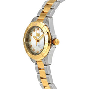 Tag Heuer Aquaracer Diamonds Mother of Pearl Dial Two Tone Steel Strap Watch for Men - WBD1422.BB0321