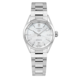 Tag Heuer Carrera Mother of Pearl Dial Silver Steel Strap Watch for Women - WBN2410.BA0621