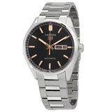 Tag Heuer Carrera Day Date Black Dial Silver Steel Strap Watch for Men - WBN2013.BA0640