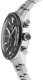 Tag Heuer Carrera Automatic Chronograph Black Dial Silver Steel Strap Watch for Men - CBN2A1B.BA0643