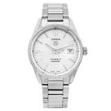 Tag Heuer Carrera Automatic Caliber 5 White Dial Silver Steel Strap Watch for Men - WAR211B.BA0782