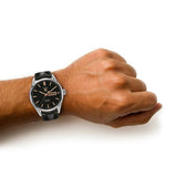Tag Heuer Carrera Calibre 5 Otomatis 41mm Dial Hitam Jam Tangan Tali Kulit Hitam untuk Pria - WAR201C.FC6266