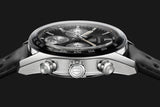 Tag Heuer Carrera Automatic Chronograph Black Dial Black Leather Strap Watch for Men - CBS2210.FC6534