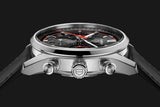 Tag Heuer Carrera Chronograph Black Dial Black Leather Strap Watch for Men - CBN201C.FC6542