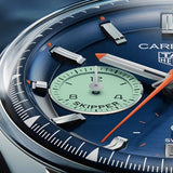 Tag Heuer Carrera Skipper Automatic Chronograph Blue Dial Blue Nylon Strap Watch for Men - CBS2213.FN6002