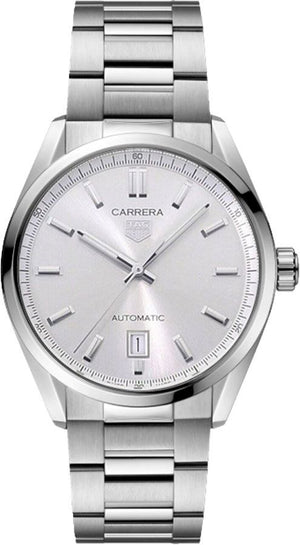 Tag Heuer Carrera Date Silver Dial Silver Steel Strap Watch for Women - WBN2111.BA0639