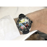 Tag Heuer Formula 1 Alec Monopoly Edisi Khusus Jam Tangan Tali Karet Hitam untuk Pria - WAZ1119.FT8023