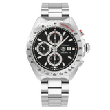 Jam Tangan Pria Tag Heuer Formula 1 Calibre 16 Automatic Chronograph Black Dial Silver Steel Strap - CAZ2010.BA0876