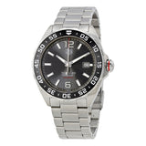 Tag Heuer Formula 1 Kaliber 5 Kronograf Antrasit Dial Jam Tangan Tali Baja Perak untuk Pria - WAZ2011.BA0842