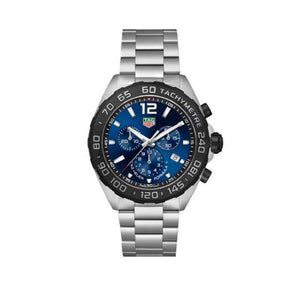 Tag Heuer Formula 1 Chronograph Blue Dial Silver Steel Strap Watch for Men - CAZ101AV.BA0842