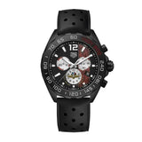 Tag Heuer Formula 1 Indy 500 Edisi Terbatas Chronograph Black Dial Black Rubber Strap Watch untuk Pria - CAZ101AD.FT8024