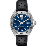 Tag Heuer Formula 1 Quartz Blue Dial Black Rubber Strap Watch for Men - WAZ1118.FT8023