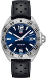 Tag Heuer Formula 1 Quartz Blue Dial Black Rubber Strap Watch for Men - WAZ1118.FT8023