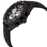 Tag Heuer Formula 1 Indy 500 Edisi Terbatas Chronograph Black Dial Black Rubber Strap Watch untuk Pria - CAZ101AD.FT8024