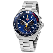 Tag Heuer Formula 1 Red Bull Racing Chronograph Blue Dial Silver Steel Strap Watch for Men - CAZ101AK.BA0842