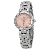 Tag Heuer Link Diamonds Pink Dial Silver Steel Strap Watch for Women - WAT1415.BA0954