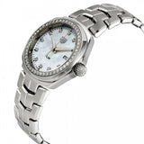 Tag Heuer Link Quartz Diamonds Mother of Pearl Dial Silver Steel Strap Watch for Women - WBC1316.BA0600