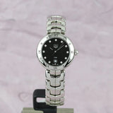 Tag Heuer Link Quartz Diamonds Black Dial Silver Steel Strap Watch for Women - WAT1410.BA0954