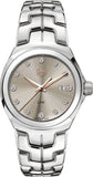 Tag Heuer Link Quartz Brown Dial Silver Steel Strap Watch for Women - WBC131E.BA0649