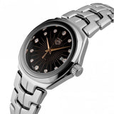 Tag Heuer Link Quartz Black Dial Silver Steel Strap Watch for Women - WBC131F.BA0649