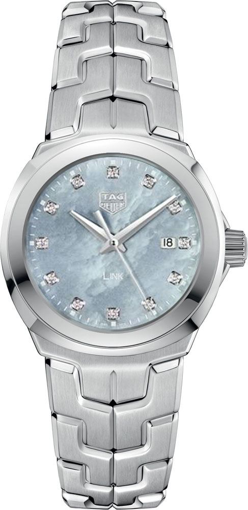 Tag Heuer Link Quartz Diamonds Blue Mother of Pearl Dial