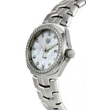 Tag Heuer Link Quartz Diamonds Mother of Pearl Dial Silver Steel Strap Watch for Women - WBC1316.BA0600