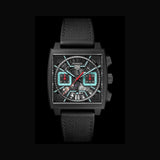 Tag Heuer Monaco Automatic Chronograph Black Dial Black Nylon Strap Watch for Men - CBL2184.FT6236