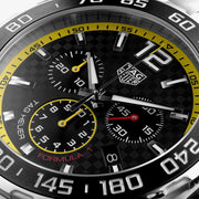 Tag Heuer Formula 1 Chronograph Black Dial Silver Steel Strap Watch for Men- CAZ101AC.BA0842