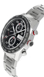 Tag Heuer Carrera Chronograph Black Dial Silver Steel Strap Watch for Men - CBN2A1AA.BA0643