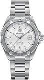 Jam Tangan Pria Tag Heuer Aquaracer Automatic White Dial Silver Steel Strap - WAY2111.BA0928