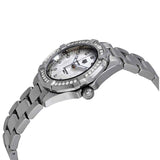 Tag Heuer Aquaracer Diamonds Mother of Pearl White Dial Silver Steel Strap Watch for Women - WBD131C.BA0748