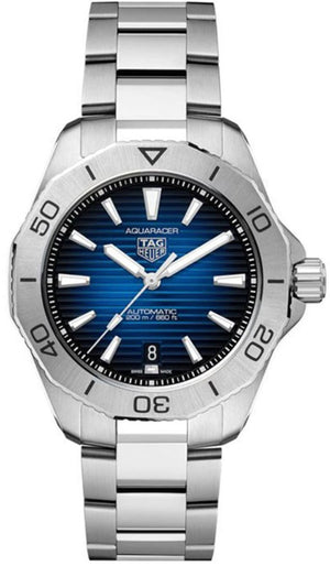 Tag Heuer Aquaracer Professional 200 Automatic Blue Dial Silver Steel Strap Watch for Men - WBP2111.BA0627